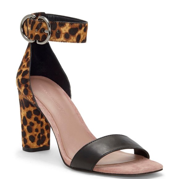 REBECCA MINKOFF Kemina Leopard Print Ankle Strap Sandals Size 7.5 - Picture 5 of 11